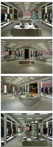 上海bape服装零售店面设计_专卖店设计_design设计_设计时代网